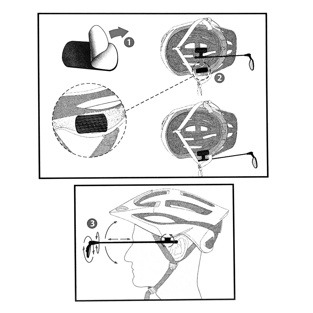 ZEFAL Z-Eye Helmet Mirror 3 ZEFAL Z-Eye Helmet Mirror - Billede 3